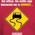 thumbnail image 3 of CafePress - Burnout Traffic Sign 2 Dark T Shirt - Men's Classic Graphic Cotton T-Shirt, 3 of 4