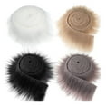 thumbnail image 2 of 4x tela de piel sintética parches de tela Artificial disfraz piel peluda tela de piel peluda para árbol de Navidad sombrero zapatos vacaciones BlancoNegro CaquiGris SM SunniMix Tela de piel sintética, 2 of 7