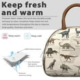 thumbnail image 3 of Dinosaur World Lunch Box - Vibrant Prehistoric Scene Print Insulated Cooler, Large Capacity for School, Picnics & Outdoor Adventures, 3 of 4