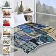 thumbnail image 3 of Yibo Motorcycle Lovers Blanket Flannel Soft and Comfortable Anti-static Bed Sofa Blanket, 3 of 7