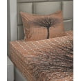 thumbnail image 2 of Ambesonne Modern Fitted & Top Sheet Set with Sham, Brick Wall Lonely Fall Tree, Cinnamon and Brown, 2 of 4