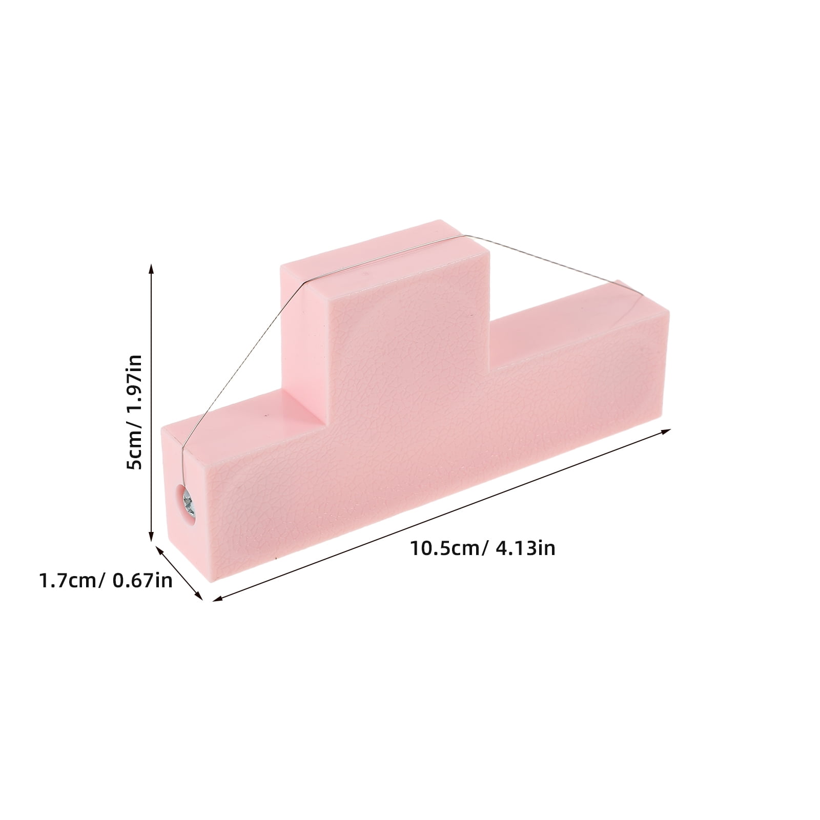 DEEPCRAFF Pottery Wire Cutter Pink Ceramic Angle Tool with Comfortable T Shape Grip Design