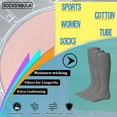 thumbnail image 4 of SOCKS'NBULK 60 Pairs Wholesale Bulk Sport Cotton Women Crew, Ankle, Tube Socks 9-11, 4 of 6