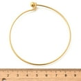 thumbnail image 6 of Screw End Ball 304 Stainless Steel Wire Bangle Torque Bangle for Women Golden Inner Diameter: 2-1/2 inch(6.2cm), 6 of 8