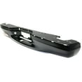 thumbnail image 2 of DAMAIJOY 1pc Rear Black Steel Bumper Cover Face Bar Step Bumper for Ford for F150 Base/XL 1997-2000 & Lariat/XLT 1997-2003 & 1999-2000 Without Mounting Bracket(S)-Assembly Paintable, 2 of 9