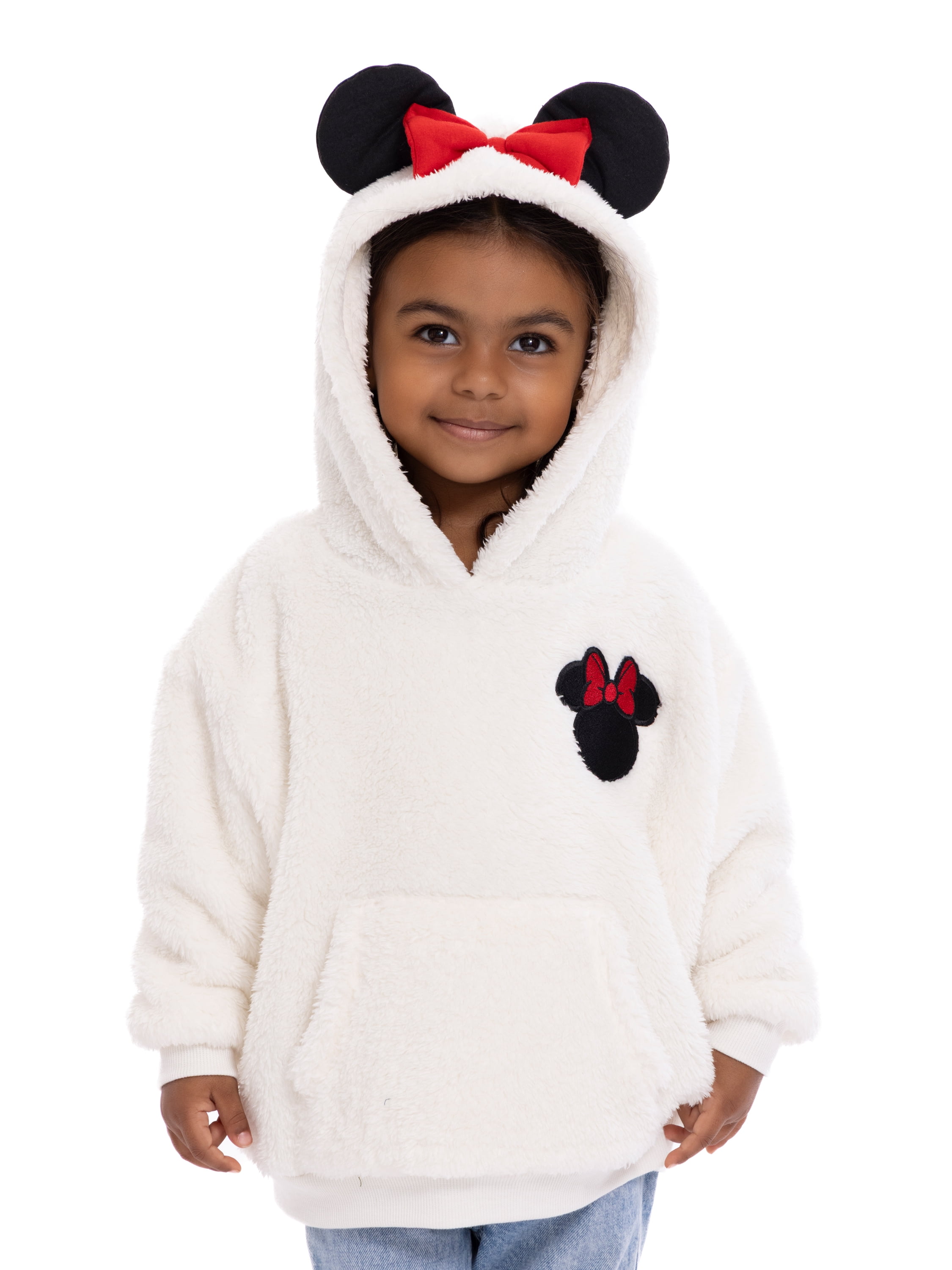 Minnie Mouse Toddler Girls Plush Cosplay Hoodie, Sizes 12M-5T
