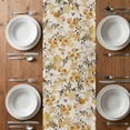 thumbnail image 6 of Vintage Orange Flower Table Runner - 120 Inch Long, Kitchen Dining Table Runner Dresser Scarves, Farmhouse Botanical Floral Retro Farmhouse Decor for Coffee Tables Wedding Party Banquet, 6 of 8