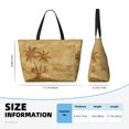 thumbnail image 4 of Gaeub Retro Palm Tree Beach Travel Bag, Multi-Pocket Beach Bag, Summer Vacation Bag, Beach Essentials Tote, 4 of 7