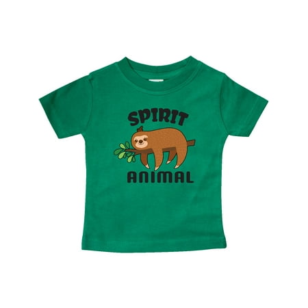 

Inktastic My Spirit Animal is a Sloth with Sloth Illustration Gift Baby Boy or Baby Girl T-Shirt