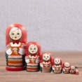 thumbnail image 4 of 7 Piezas de Rusas Matryoshka Talladas , Artesanías de , Juguetes Apilables, Rusas Anidadas para Niñas, Accesorios de Fiest Sunnimix Matrioska, 4 of 8