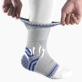 thumbnail image 2 of 1Pc Ankle Brace Comfortable Elastic Stress Relief Nylon Compression Ankle Sleeve Support for Sporting-Grey,M, 2 of 8