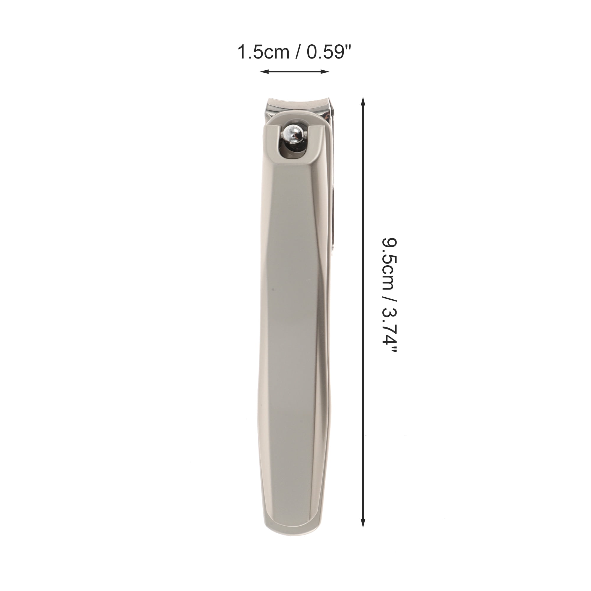 Unique Bargains Portable Rotating Head Nail Clipper 1 Pc Gray, Silver Tone