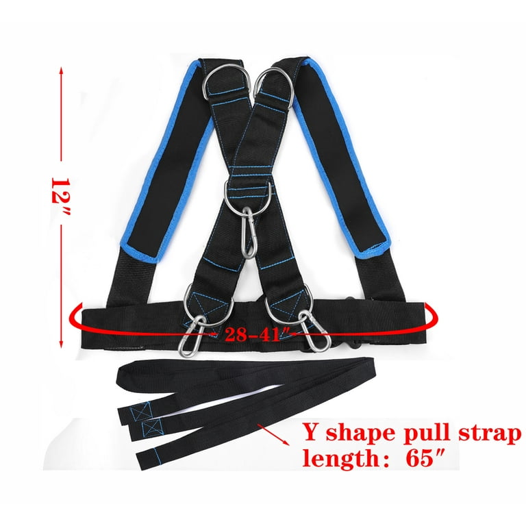 Rope Tire Pulling Harness GOGHOST Sled Harness, Weight Speed