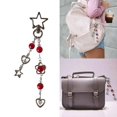 thumbnail image 2 of Retro Beaded Keychain Star Heart Phone Lanyard Wrist Strap Five-Pointed Star Phone Chain Handmade Keyring Accessory, 2 of 4