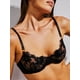 thumbnail image 3 of Conjunto de sujetador sexy de malla con perspectiva hueca para mujer, lencería sexy tentadora, 3 of 6