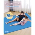 thumbnail image 3 of YR Tapete de Yoga Grande y Gruesa, Tapetes de Ejercicio de Espuma Suave de 20 Mm para Gimnasio en Casa, Fitness, Estiramiento, Gimnasia, Azul, 3 of 8