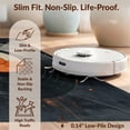 thumbnail image 6 of Design&I 8'x10' Washable Area Rug Snag-Free Vinyl Record Retro Spinning Disc With Concentric Groove Rings for Dining Room, Large Office, Lounge, 6 of 7