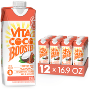 Vita Coco Boosted Coconut Water, Chai, 16.9oz Tetra (Pack of 12)