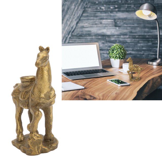 Decoración De Caballo De Cobre Marrón, Hermosa Línea De Adornos De Caballo De Cobre De Larga Duración Para Decoración De Oficina Para Coleccionistas De Arte Para Amantes De