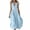 #0371-Light Blue, variant on Women's Maxi Dresses Sleeveless Collared Button Front Dresses Casual Errands Soft Breathable A Line Casual Dresses Gift