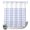 Blue, Lavender, White, variant on No Hook Shower Curtain, Orange Checked Shower Curtains for Bathroom with See Through Top Window, Farmhouse Buffalo Plaid Country Rustic Waterproof & Washable Bath Curtain Extra Long 72"x96"