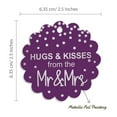 thumbnail image 6 of Inkdotpot Pack Of 100 Real Silver Foil Paper Tags Hugs & Kisses From The Wedding Favor Hang Tags, 6 of 6