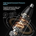 thumbnail image 2 of Nose Hair Trimmer for Mens and Women- 2025 Professional Painless Eyebrow & Facial Hair Trimmer for Men Women, TYPE-C- power supply Trimmer with Waterproof, Dual Edge Blades for Easy Cleansing Black, 2 of 5