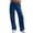 Dark Blue, variant on Women's Straight Wide Leg Sweatpants with Pockets Drawstring High Waist Casual Lounge Pink XL