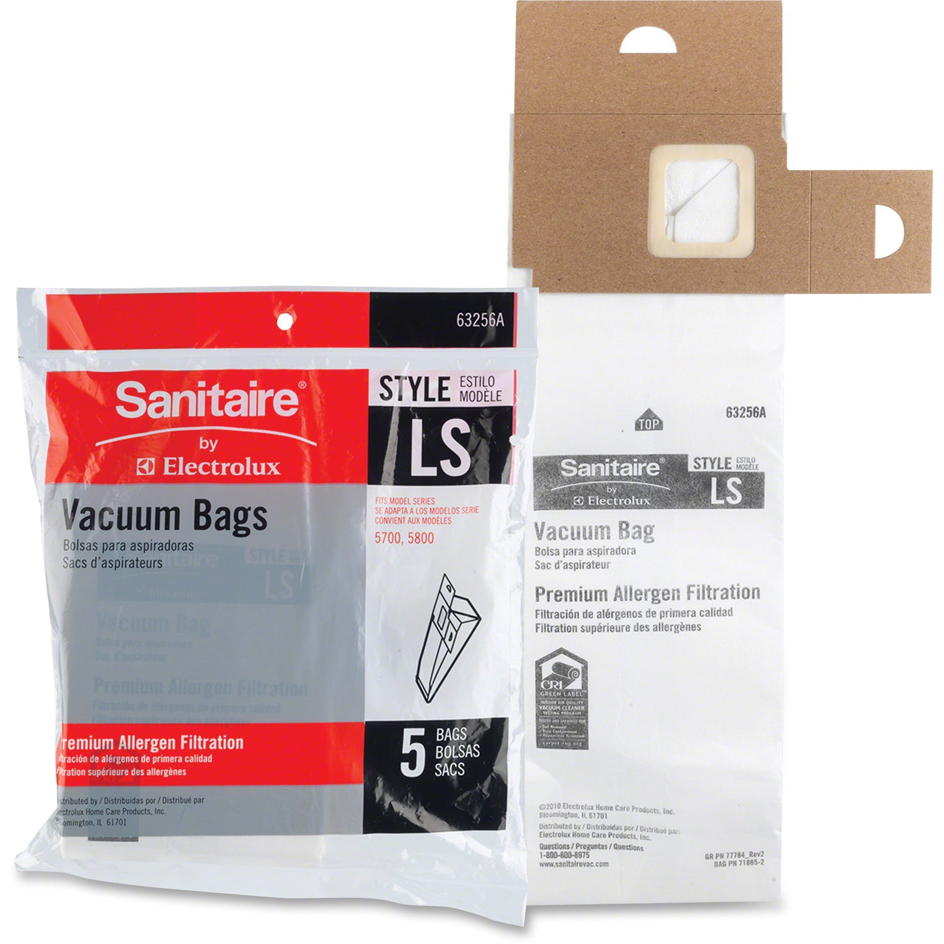 Upright Vacuum Cleaner Replacement Bags, Style LS, 5