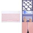 thumbnail image 4 of Milaget Bluetooth Keyboard Small Reboun for Bluetooth Enabled for Pink Button, 4 of 9