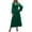#033 Green-A5, variant on Tianiyouqing Long Sleeve Bridesmaid Dresses with Slit Long Pleated V Neck Formal Evening Gown for Women Dark Purple S
