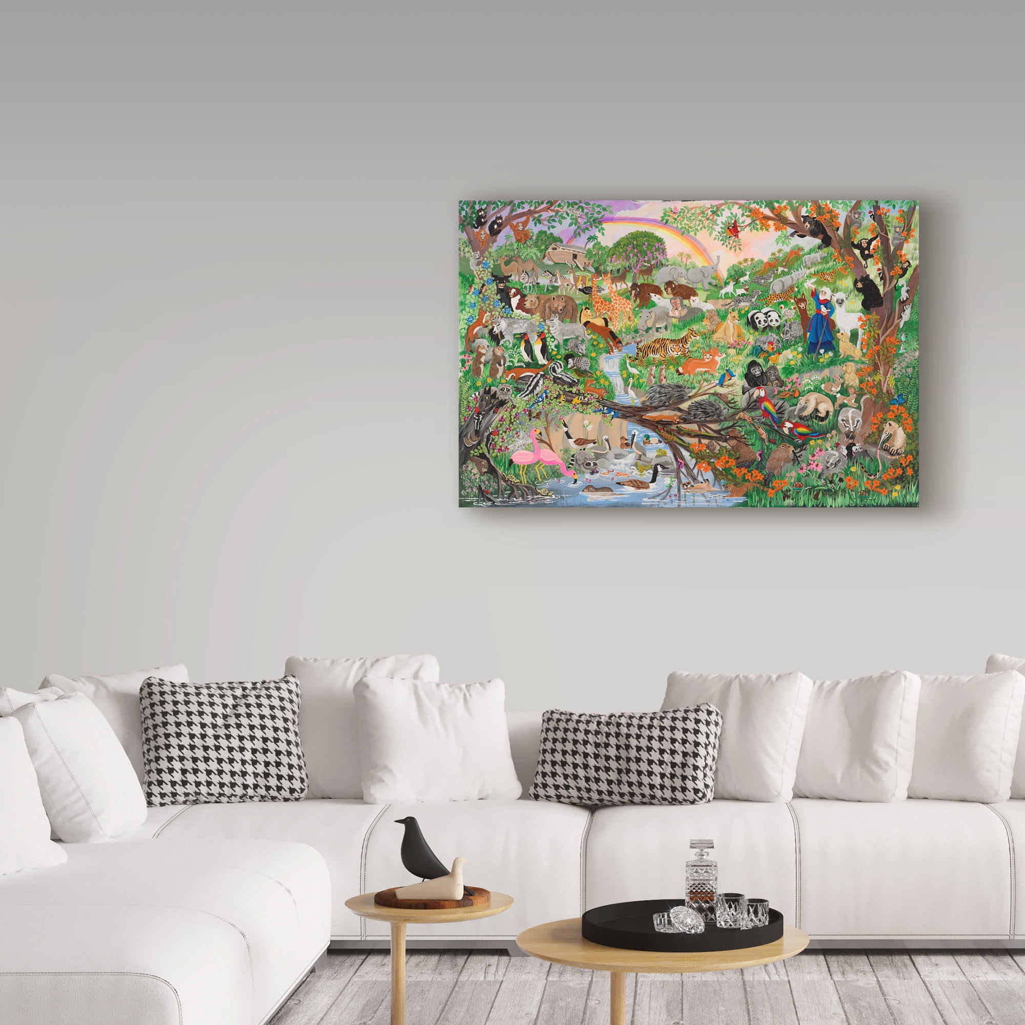 Trademark Fine Art 'Noahs Rainbow 5' Canvas Art by Carol Salas