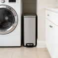 thumbnail image 3 of Innovaze 11.9 gal + Two 1.6 gal Slim Trash Can Combo, Stainless Steel Step Kitchen and Bathroom Garbage Can Set, 3 of 9