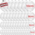 thumbnail image 2 of Bolas navideñas transparentes de 10/8/6/5 cm para colgar en el árbol de Navidad, adornos de bolas huecas para bodas, fiestas de Año Nuevo, decoración del hogar, 2 of 5