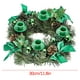 thumbnail image 3 of Wreath candlestick simulation, red ribbon double ball, restaurant desktop decoration, elegant home decor, party celebration, wedding favor, metal frame, 2-tier design, for office use, 3 of 8