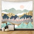 thumbnail image 2 of Tapestry Mountain Sunset, fibra de microtela, 150 x 130 cm, 2 of 3
