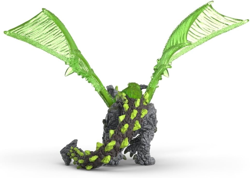 schleich Eldrador - Rock Dragon Figurine with Movable Wings - Fantasy Monster Toy for Kids Ages 7+