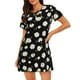thumbnail image 1 of Disketp Daisies Flowers para Camisón Corto de Manga Corta para Mujeres, Camisón Cómodo con Escote Redondo, Bonito y Confortable, 1 of 6