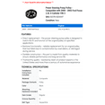 thumbnail image 2 of Power Steering Pump Pulley - Compatible with 2000 - 2003 Ford Focus 2.0L 4-Cylinder VIN 3 2001 2002, 2 of 2