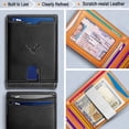 thumbnail image 3 of Billetera BULLIANT de piel delgada con bloqueo RFID, 11 tarjetas para hombre, 3 of 6