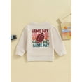 thumbnail image 4 of Bagilaanoe Toddler Baby Girl Boy Casual Sweatshirt Long Sleeve Letter Print Pullover 6M 12M 18M 24M 3T Kids Fall Loose Tee Tops, 4 of 7