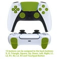 thumbnail image 3 of eXtremeRate Green Rubberized Grip Programable RISE4 Remap Kit for PS5 Controller BDM-030 040, Upgrade Board & Redesigned Black Back Shell & 4 Back Buttons for PS5 Controller, 3 of 8