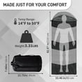 thumbnail image 6 of Ktaxon Heated Sleeping Bag,  Rectangular Lightweight Sleeping Bag with USB Powered Heating Pads for 14-50 °F, Compact Envelope Sleeping Bag for Camping Picnic Hiking, Gray, 6 of 10