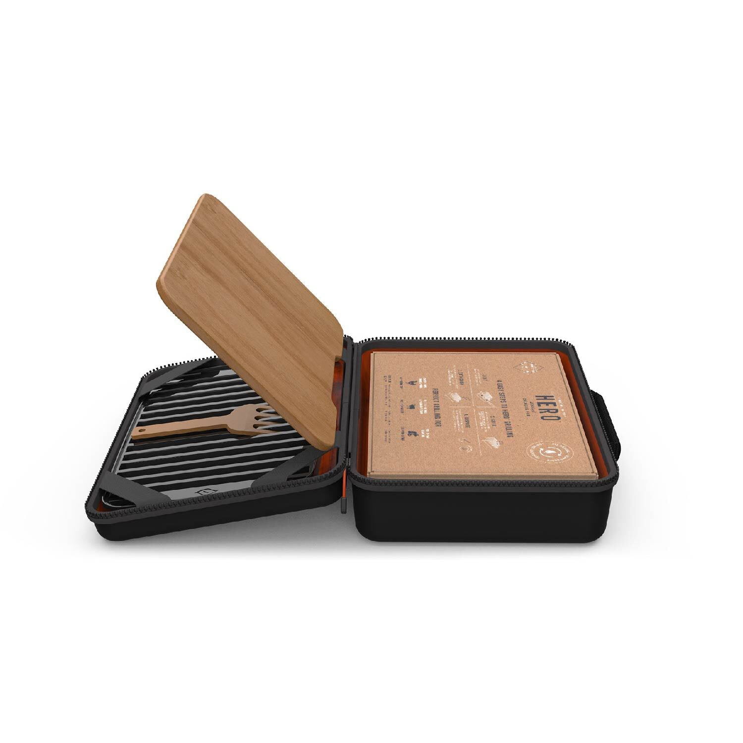 Fire & Flavor Hero Grill – Tragbarer Holzkohlegrill, Kompakt, Mit Kohle-Pods