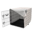 thumbnail image 3 of Anchor Dog Crate Cover, Anchors and Hearts Romantic Beach Holiday Party Gathering Leisure Tour, Easy to Use Pet Kennel Cover Small Dogs Puppies Kittens, 7 Sizes, Vermilion Grey, by Ambesonne, 3 of 6