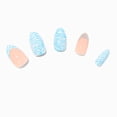 thumbnail image 2 of Claire's Blue Zebra Stiletto Vegan Faux Nail Set (24 Pack), 2 of 4