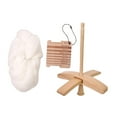 thumbnail image 2 of Abbracc Turkish Drop Spindle Wood Hand Carved Yarn Making for Hand Knitting, 2 of 9