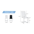 thumbnail image 2 of JERFIT Set of 6 White PU Leather Dining Chairs, High Back Upholstered Side Chairs for Kitchen Restaurant Dining Room, Easy Assembly Modern Accent Chairs, 2 of 9
