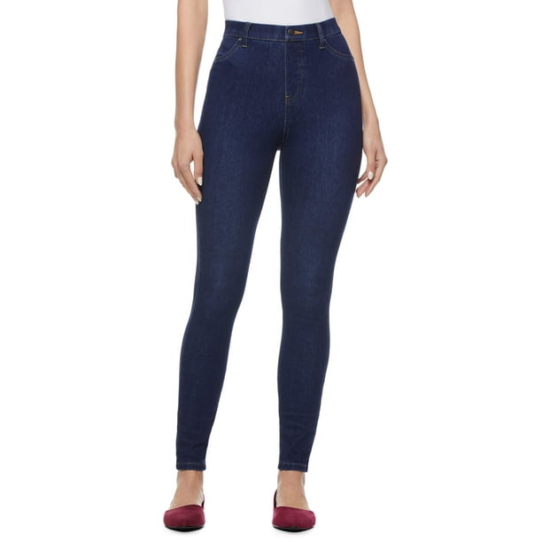 Time and Tru - Time and Tru Women's Stretch Knit Jeggings - Walmart.com ...