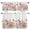 White Red Orange, variant on Vintage Butterfly Kitchen Curtains, Kitchen Curtains and Valances Set of 3, Retro Colorful Butterfly Light Filtering Tailored Tier Curtain 24 Inch Length Drapes for Cafe Sink Bedroom
